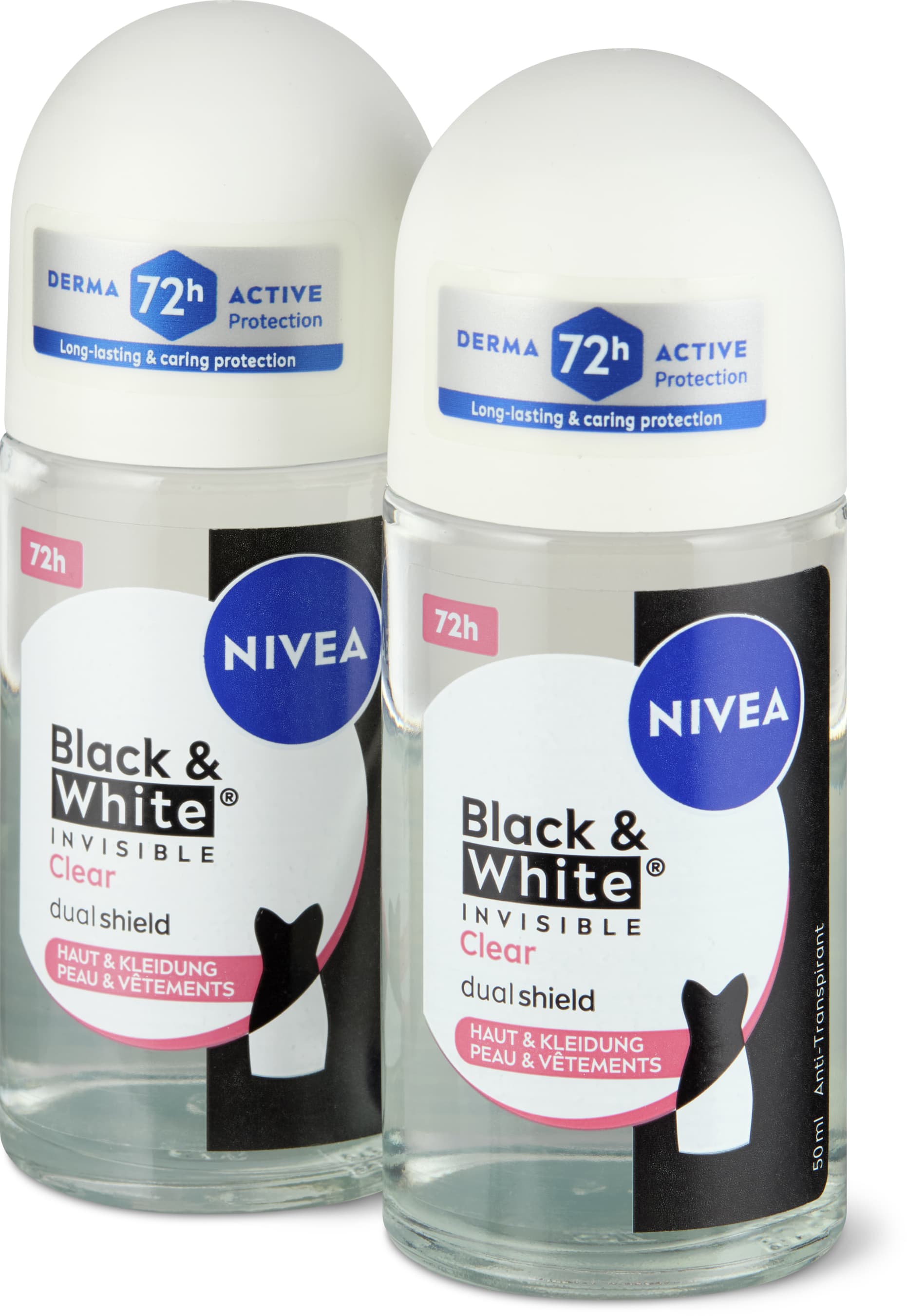 Nivea Déodorant roll-on Invisible for Black & White 2x50ml